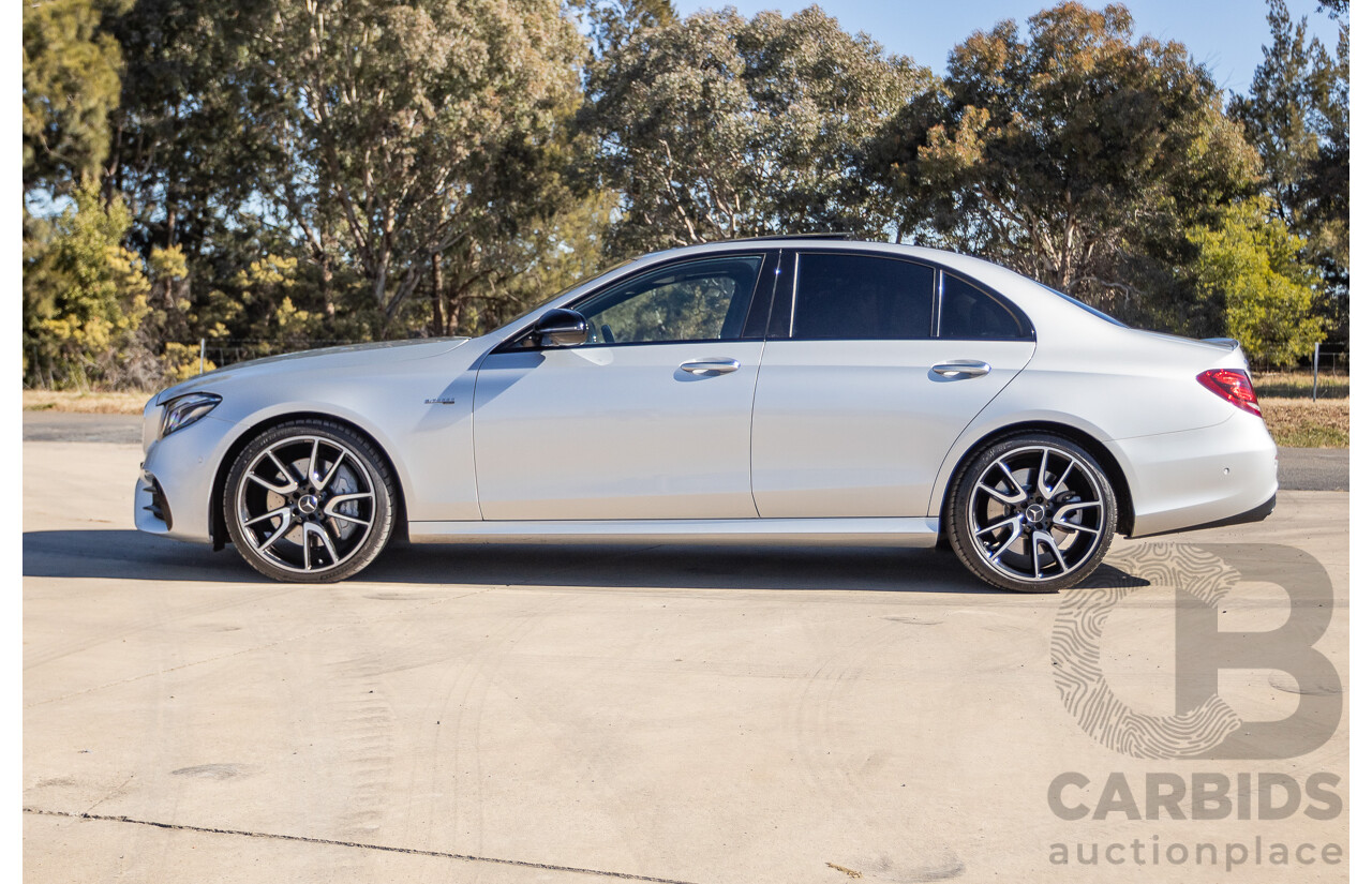 05/2017 Mercedes Benz E43 AMG 4Matic (AWD) MY17 W213 4d Sedan Iridium Silver Metallic Twin Turbo V6 3.0L