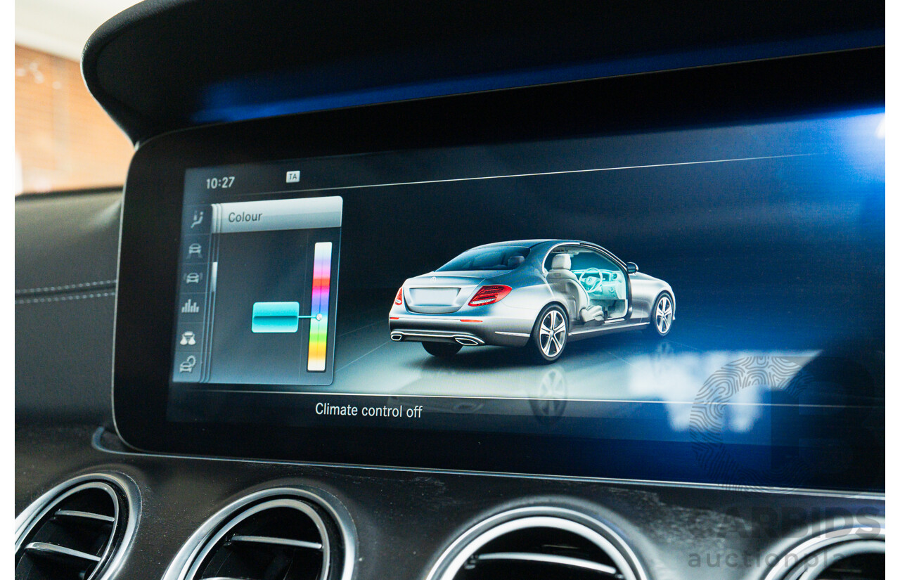 05/2017 Mercedes Benz E43 AMG 4Matic (AWD) MY17 W213 4d Sedan Iridium Silver Metallic Twin Turbo V6 3.0L