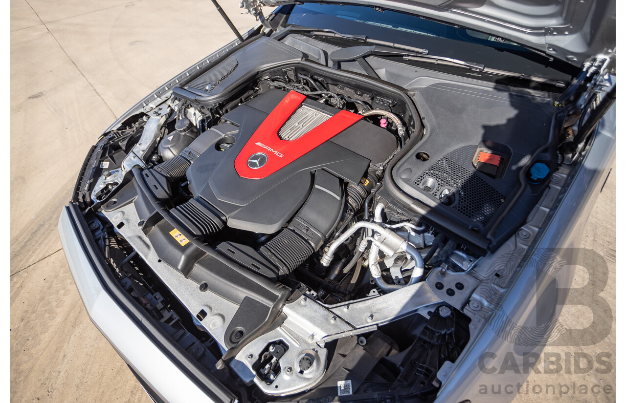 05/2017 Mercedes Benz E43 AMG 4Matic (AWD) MY17 W213 4d Sedan Iridium Silver Metallic Twin Turbo V6 3.0L