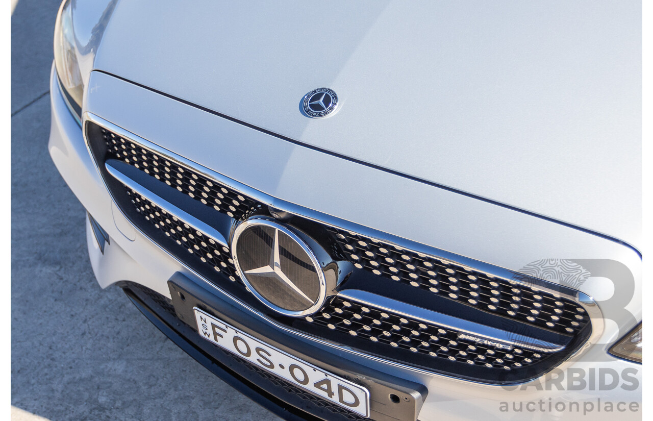 05/2017 Mercedes Benz E43 AMG 4Matic (AWD) MY17 W213 4d Sedan Iridium Silver Metallic Twin Turbo V6 3.0L