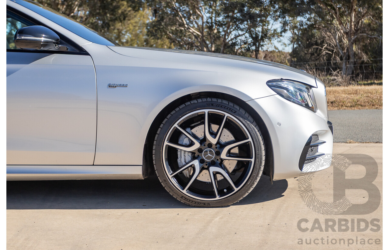 05/2017 Mercedes Benz E43 AMG 4Matic (AWD) MY17 W213 4d Sedan Iridium Silver Metallic Twin Turbo V6 3.0L