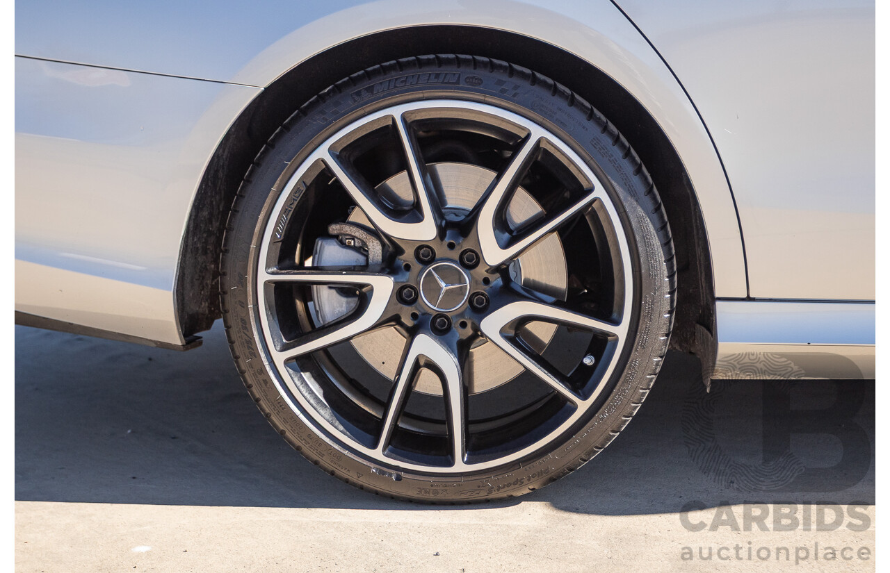 05/2017 Mercedes Benz E43 AMG 4Matic (AWD) MY17 W213 4d Sedan Iridium Silver Metallic Twin Turbo V6 3.0L