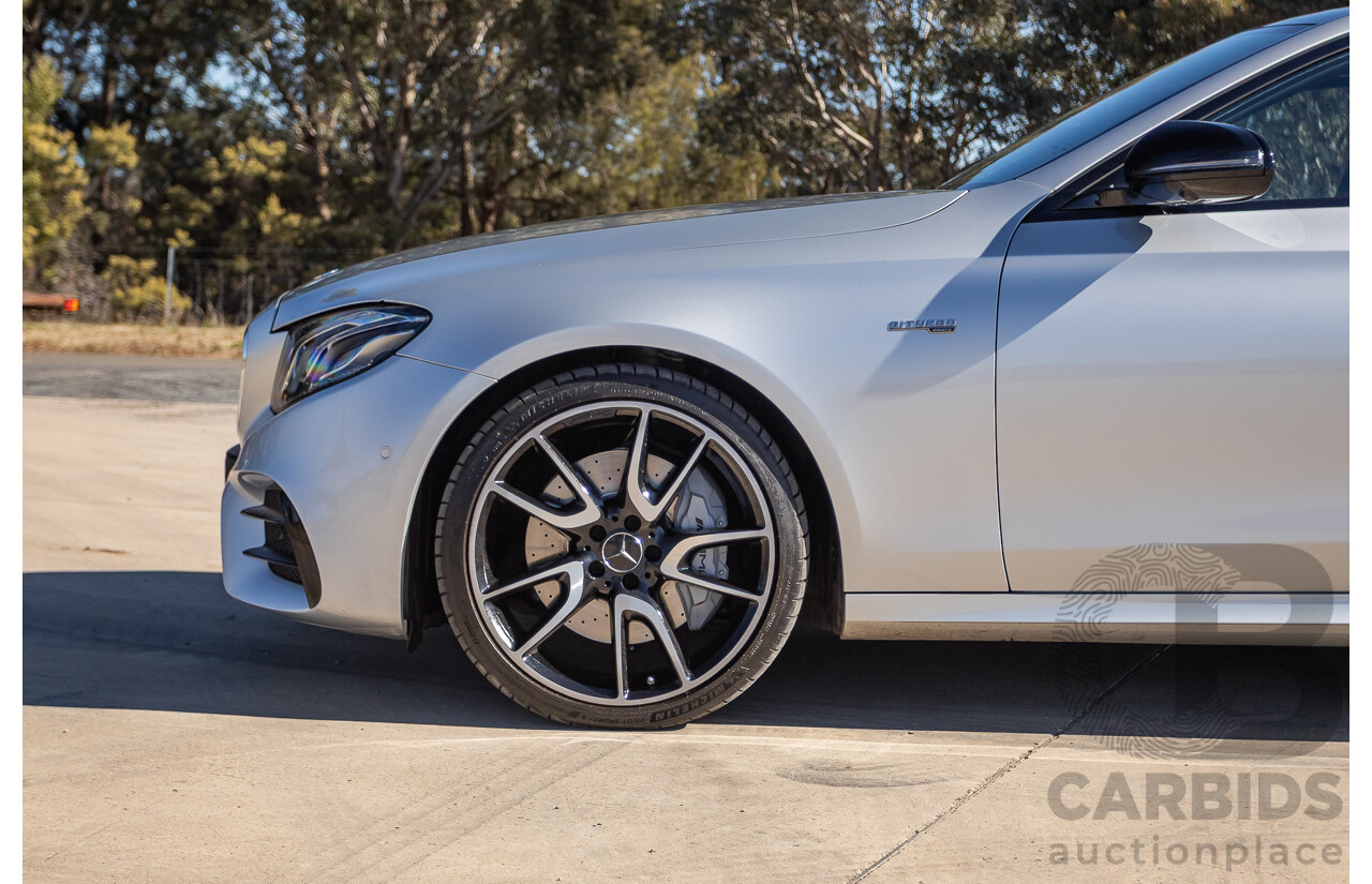 05/2017 Mercedes Benz E43 AMG 4Matic (AWD) MY17 W213 4d Sedan Iridium Silver Metallic Twin Turbo V6 3.0L