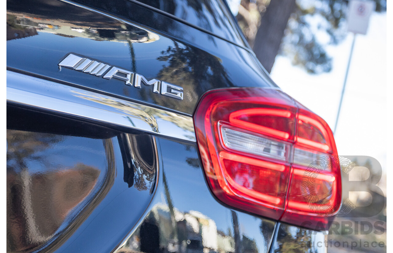 6/2015 Mercedes Benz GLA45 AMG 4matic (AWD) X156 MY15 4d Wagon Cosmos Black Metallic Turbo 2.0L