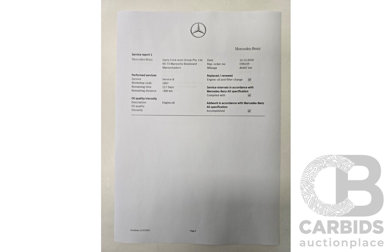 6/2015 Mercedes Benz GLA45 AMG 4matic (AWD) X156 MY15 4d Wagon Cosmos Black Metallic Turbo 2.0L