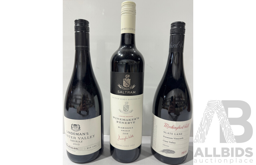 Three Bottles of Australian Shiraz