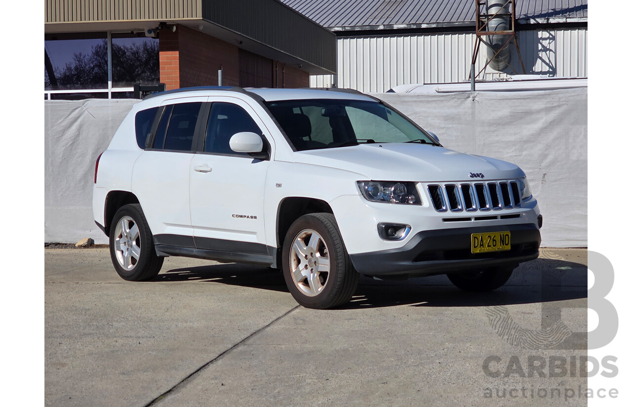 4/2014 Jeep Compass North (4x2) MK MY14 4d Wagon White 2.0L