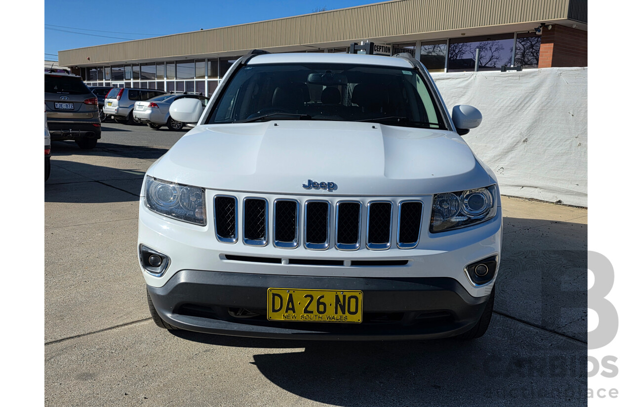 4/2014 Jeep Compass North (4x2) MK MY14 4d Wagon White 2.0L