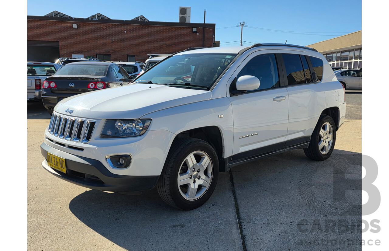 4/2014 Jeep Compass North (4x2) MK MY14 4d Wagon White 2.0L