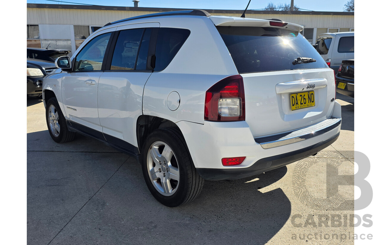 4/2014 Jeep Compass North (4x2) MK MY14 4d Wagon White 2.0L