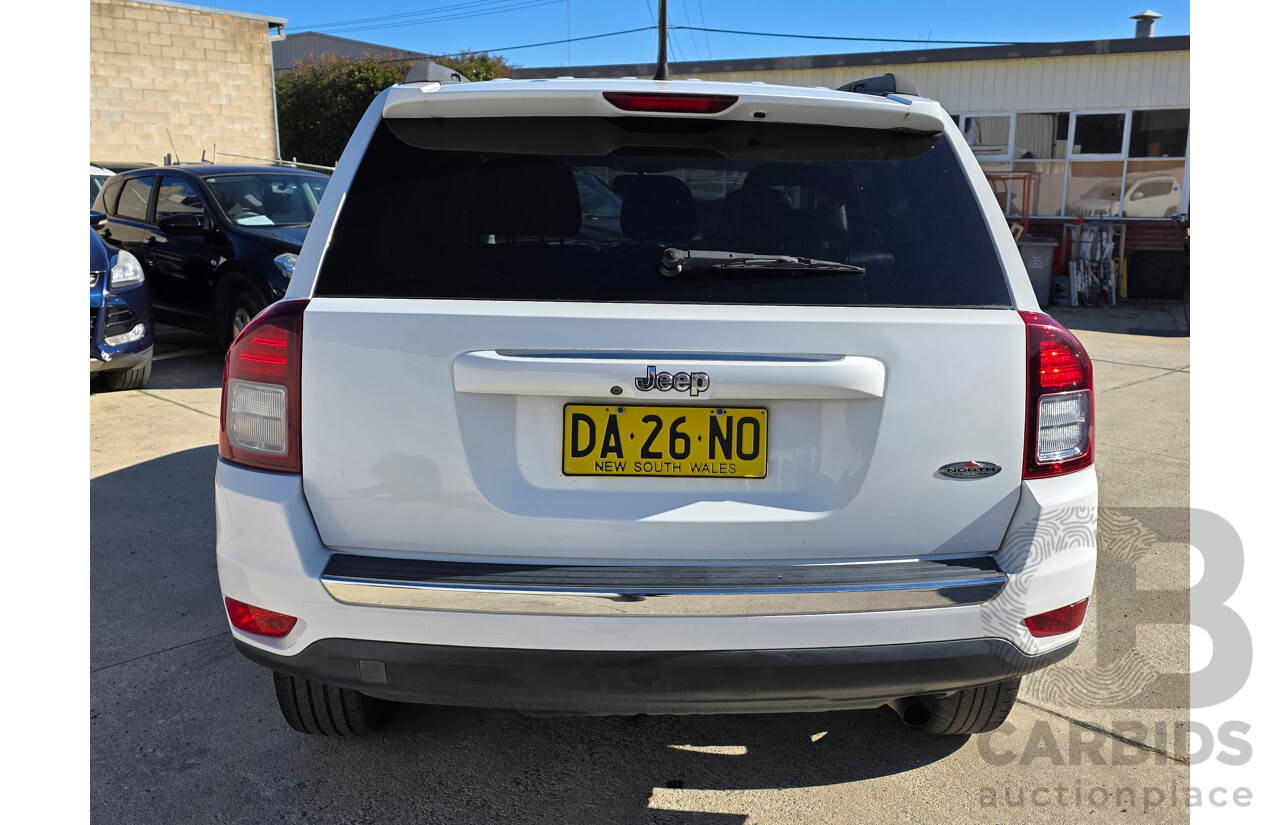 4/2014 Jeep Compass North (4x2) MK MY14 4d Wagon White 2.0L