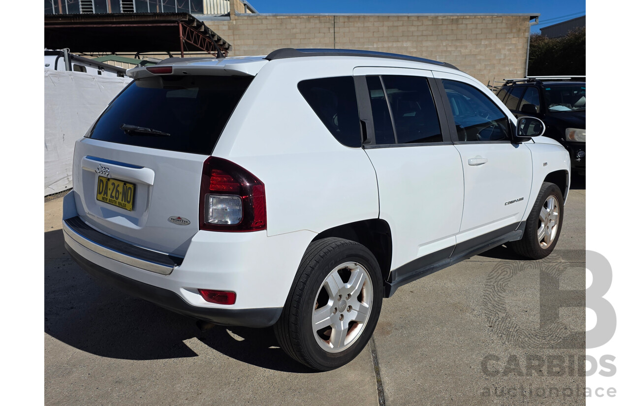4/2014 Jeep Compass North (4x2) MK MY14 4d Wagon White 2.0L