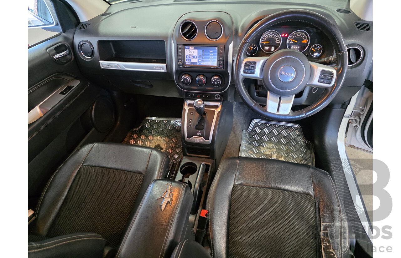 4/2014 Jeep Compass North (4x2) MK MY14 4d Wagon White 2.0L