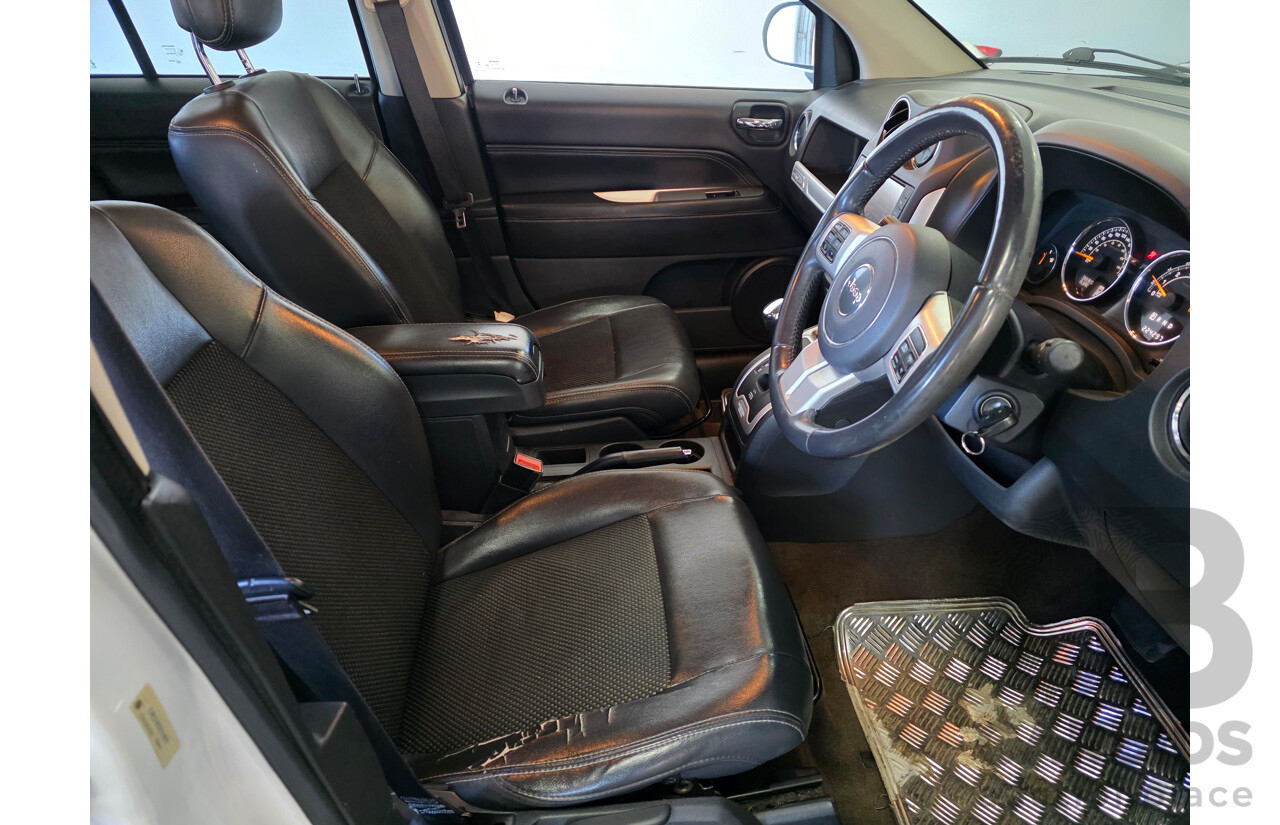 4/2014 Jeep Compass North (4x2) MK MY14 4d Wagon White 2.0L