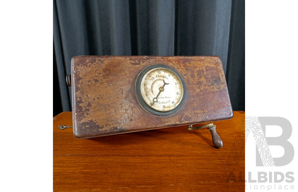 Interesting Antique English Made 'Improved Magneto-Electric Machine', Manufactured by William Skidmore