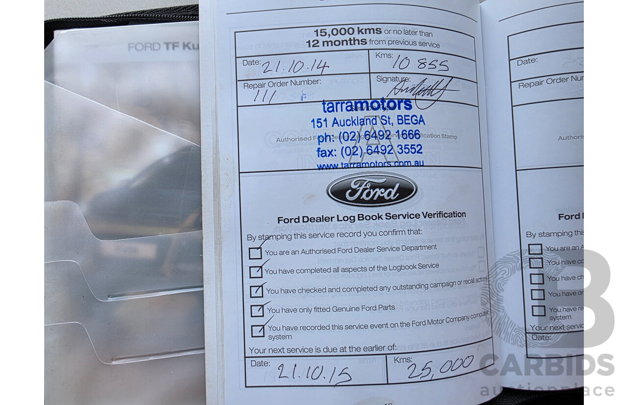 4/2013 Ford Kuga Trend (AWD) TF 4d Wagon Ink Blue Turbo 1.6L