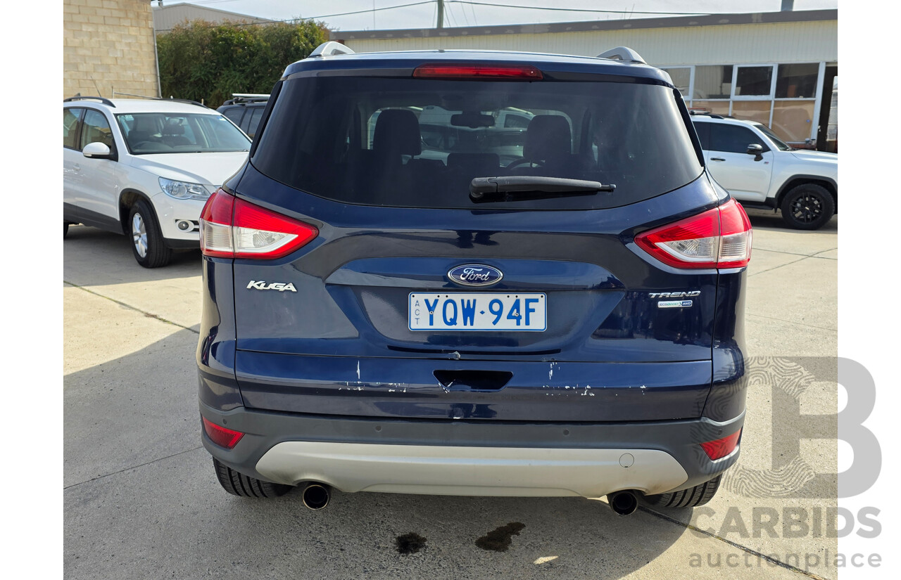 4/2013 Ford Kuga Trend (AWD) TF 4d Wagon Ink Blue Turbo 1.6L