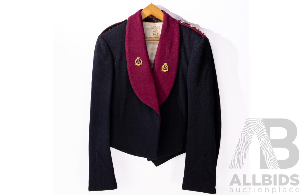 Vintage Australian & British Army Dress Uniform with Jacket with Two Bath Stars to Epaulets,Two Sets Dress Trousers, Hat