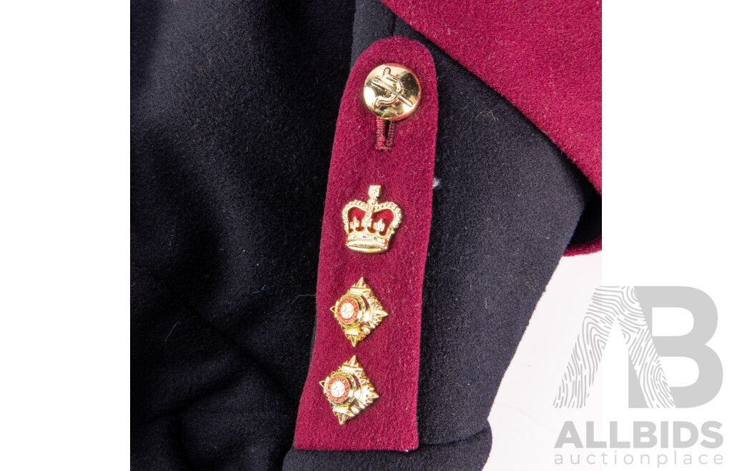 Vintage Australian & British Army Dress Uniform with Jacket with Two Bath Stars to Epaulets,Two Sets Dress Trousers, Hat