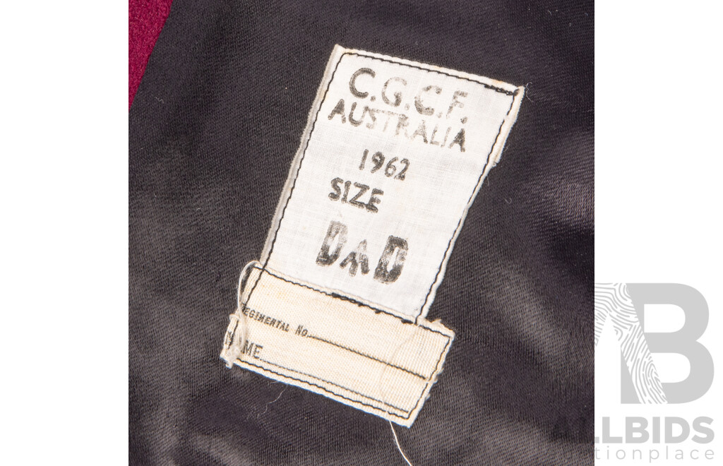 Vintage Australian & British Army Dress Uniform with Jacket with Two Bath Stars to Epaulets,Two Sets Dress Trousers, Hat