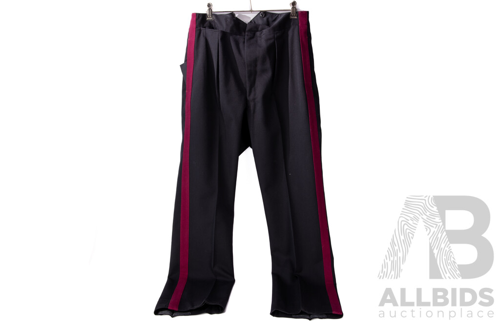 Vintage Australian & British Army Dress Uniform with Jacket with Two Bath Stars to Epaulets,Two Sets Dress Trousers, Hat