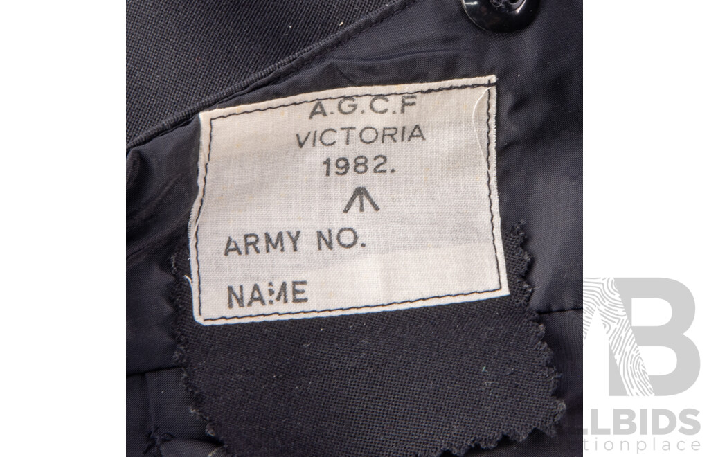 Vintage Australian & British Army Dress Uniform with Jacket with Two Bath Stars to Epaulets,Two Sets Dress Trousers, Hat