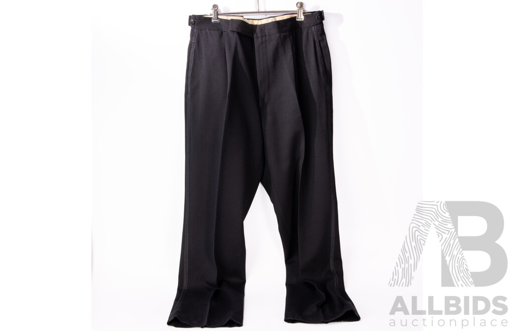 Vintage Australian & British Army Dress Uniform with Jacket with Two Bath Stars to Epaulets,Two Sets Dress Trousers, Hat