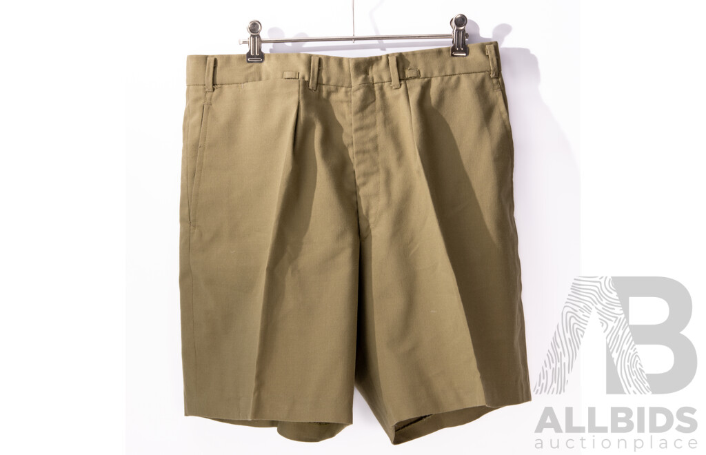 Vintage Australian & British Army Uniform with Two Jackets Each with Two Bath Stars to Epaulets,Two Sets Dress Trousers, Hat, Great Coat and More