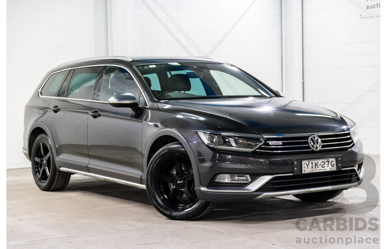 04/2019 Volkswagen Passat Alltrack Wolfsburg Edition (AWD) 3C MY18 4d Wagon Manganese Grey Metallic Turbo Diesel 2.0L