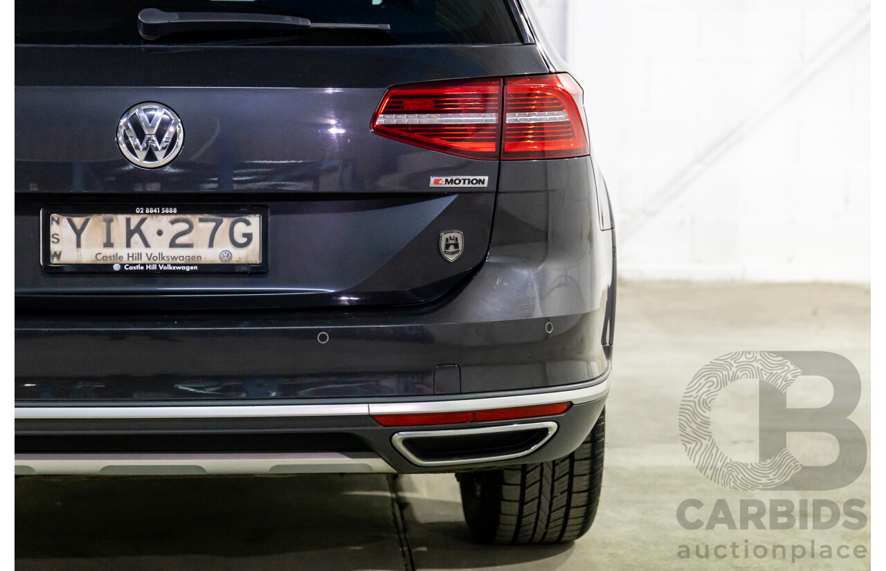 04/2019 Volkswagen Passat Alltrack Wolfsburg Edition (AWD) 3C MY18 4d Wagon Manganese Grey Metallic Turbo Diesel 2.0L