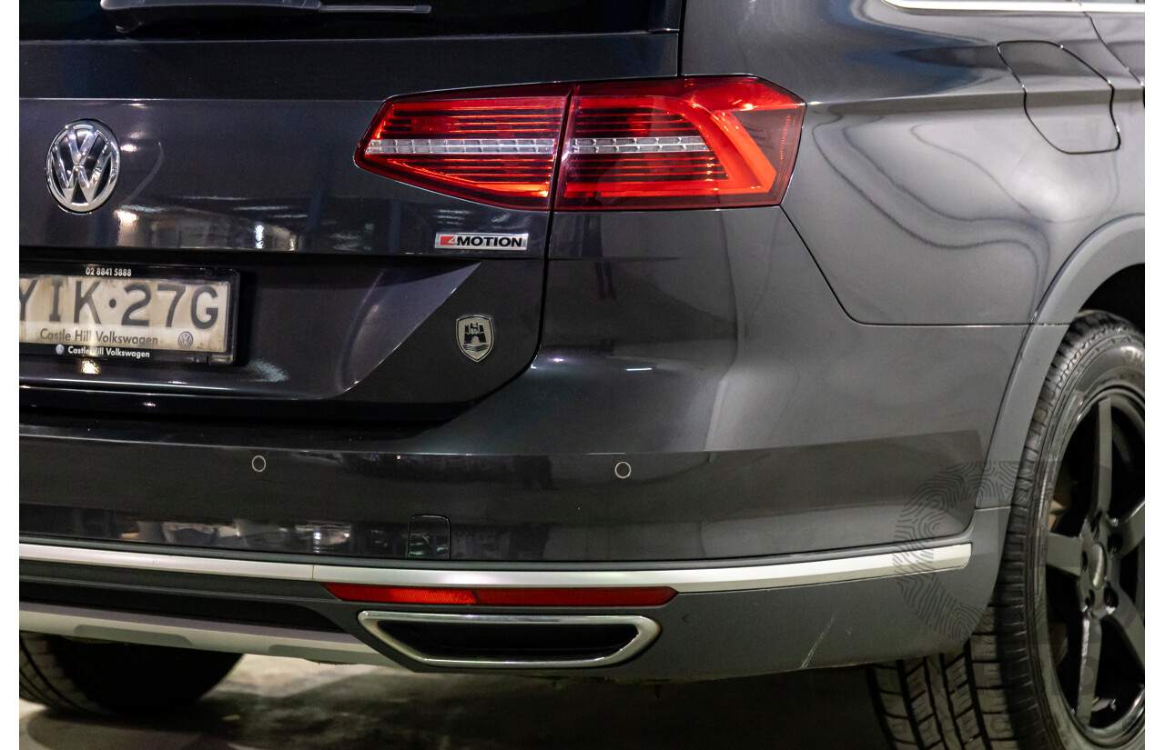 04/2019 Volkswagen Passat Alltrack Wolfsburg Edition (AWD) 3C MY18 4d Wagon Manganese Grey Metallic Turbo Diesel 2.0L