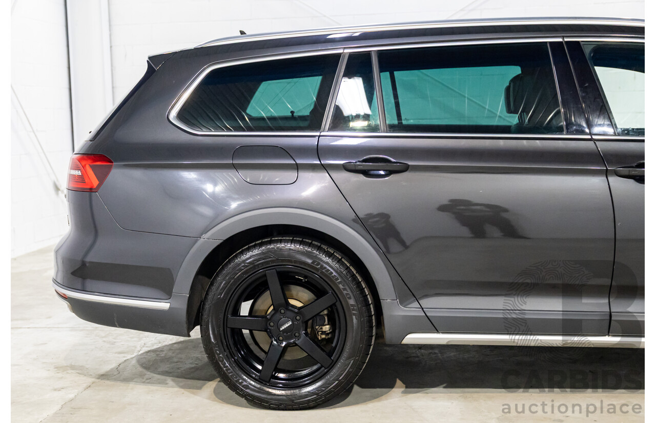 04/2019 Volkswagen Passat Alltrack Wolfsburg Edition (AWD) 3C MY18 4d Wagon Manganese Grey Metallic Turbo Diesel 2.0L