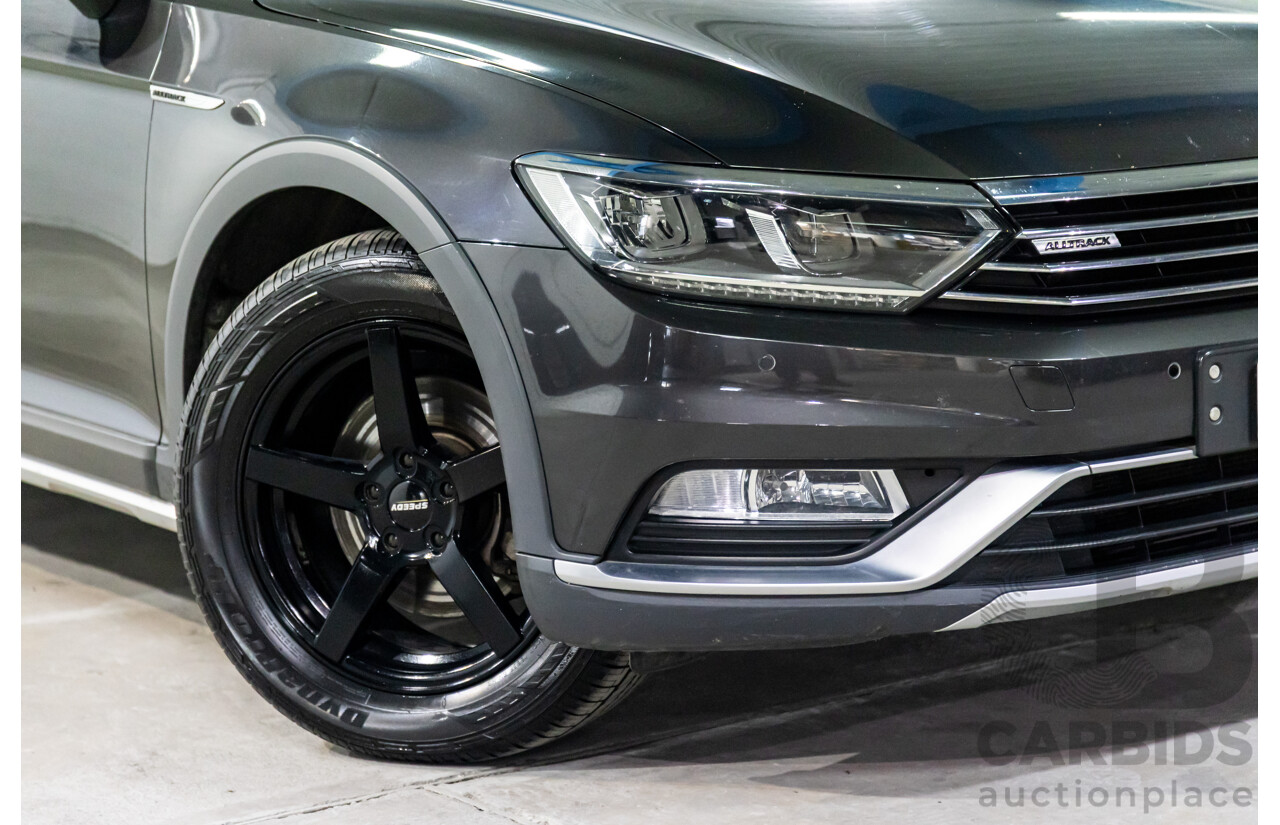 04/2019 Volkswagen Passat Alltrack Wolfsburg Edition (AWD) 3C MY18 4d Wagon Manganese Grey Metallic Turbo Diesel 2.0L