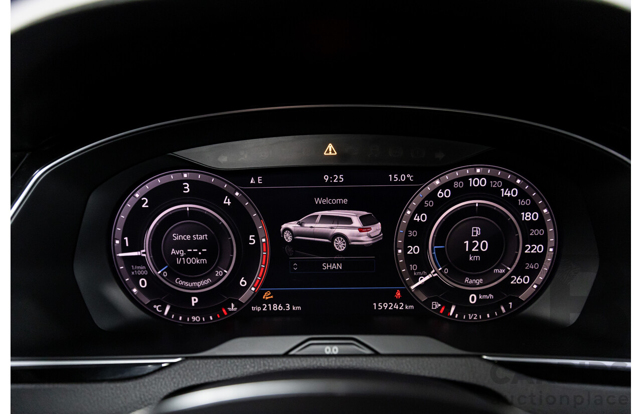 04/2019 Volkswagen Passat Alltrack Wolfsburg Edition (AWD) 3C MY18 4d Wagon Manganese Grey Metallic Turbo Diesel 2.0L