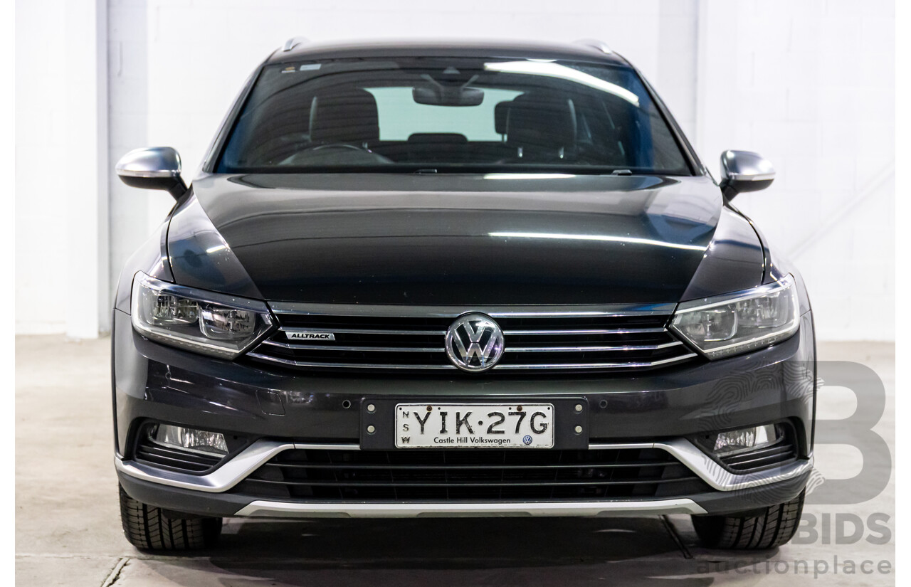 04/2019 Volkswagen Passat Alltrack Wolfsburg Edition (AWD) 3C MY18 4d Wagon Manganese Grey Metallic Turbo Diesel 2.0L