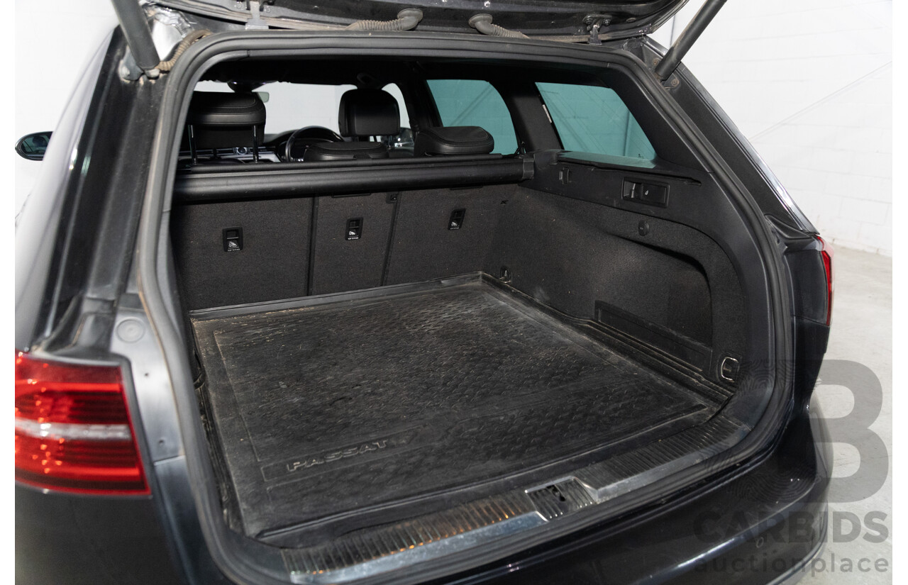 04/2019 Volkswagen Passat Alltrack Wolfsburg Edition (AWD) 3C MY18 4d Wagon Manganese Grey Metallic Turbo Diesel 2.0L