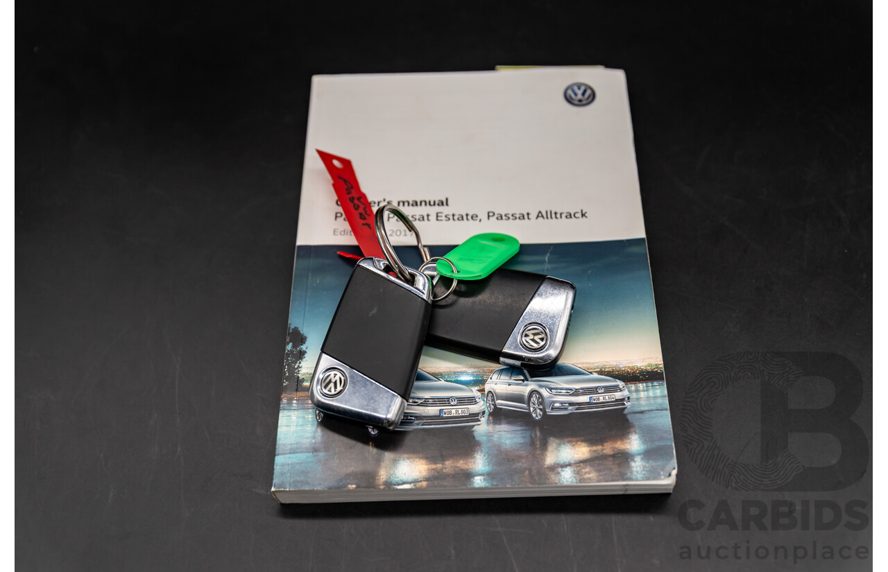 04/2019 Volkswagen Passat Alltrack Wolfsburg Edition (AWD) 3C MY18 4d Wagon Manganese Grey Metallic Turbo Diesel 2.0L