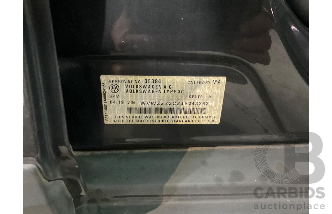 04/2019 Volkswagen Passat Alltrack Wolfsburg Edition (AWD) 3C MY18 4d Wagon Manganese Grey Metallic Turbo Diesel 2.0L