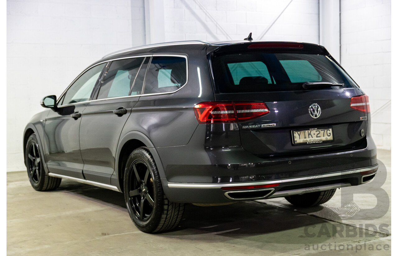 04/2019 Volkswagen Passat Alltrack Wolfsburg Edition (AWD) 3C MY18 4d Wagon Manganese Grey Metallic Turbo Diesel 2.0L