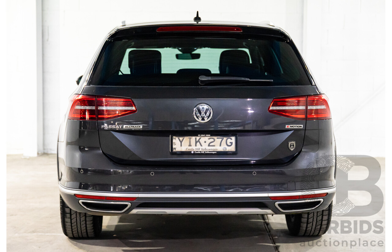 04/2019 Volkswagen Passat Alltrack Wolfsburg Edition (AWD) 3C MY18 4d Wagon Manganese Grey Metallic Turbo Diesel 2.0L