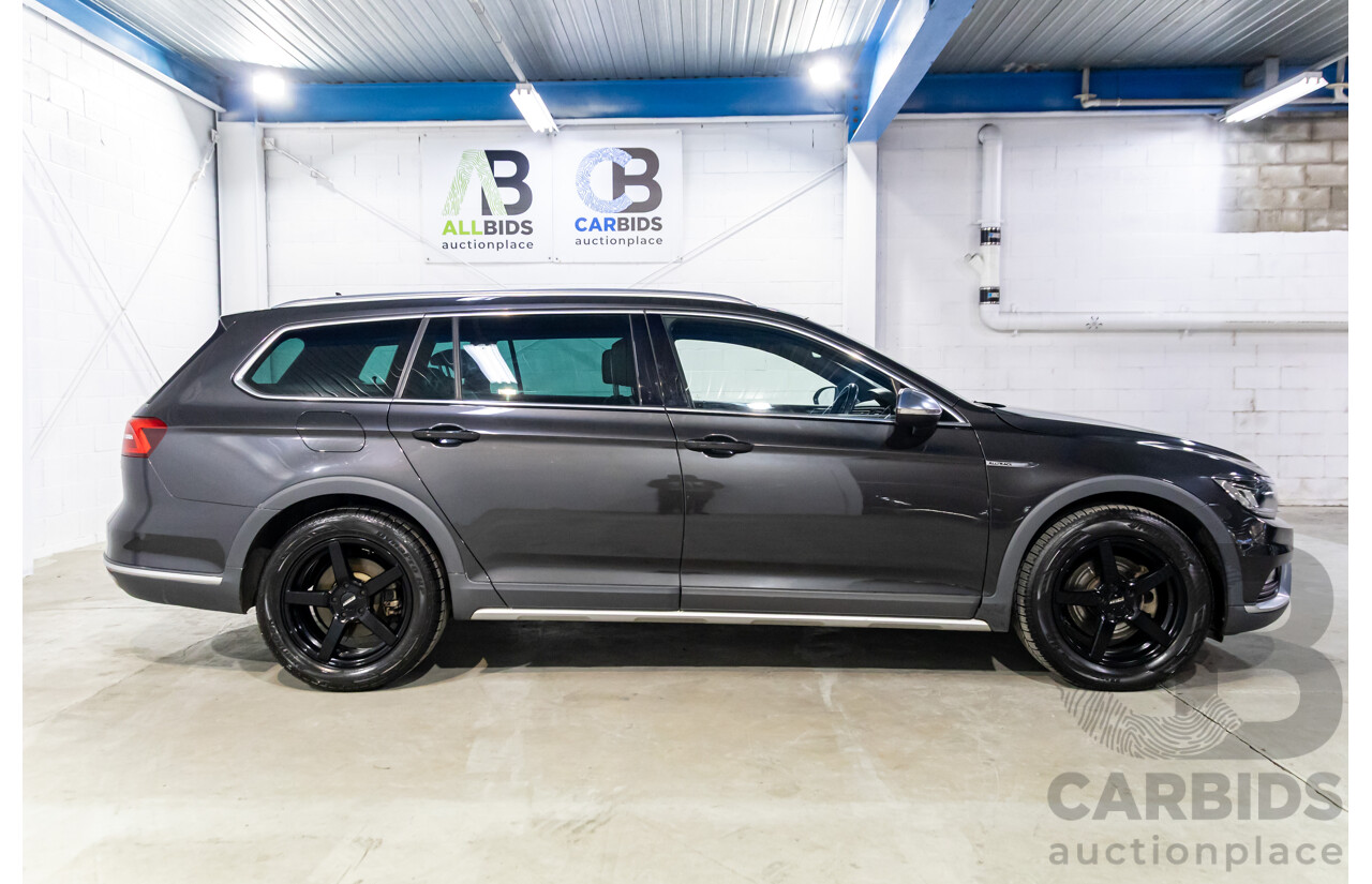 04/2019 Volkswagen Passat Alltrack Wolfsburg Edition (AWD) 3C MY18 4d Wagon Manganese Grey Metallic Turbo Diesel 2.0L