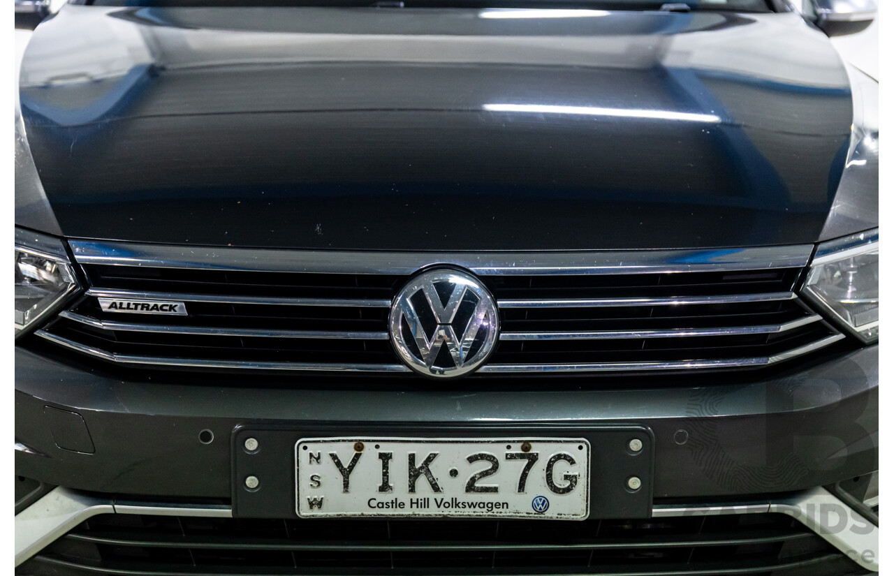 04/2019 Volkswagen Passat Alltrack Wolfsburg Edition (AWD) 3C MY18 4d Wagon Manganese Grey Metallic Turbo Diesel 2.0L