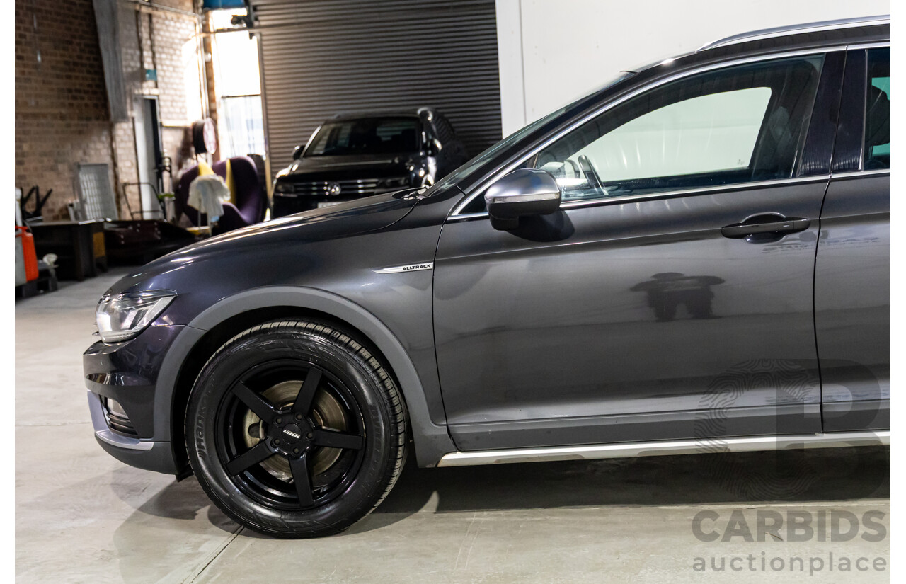 04/2019 Volkswagen Passat Alltrack Wolfsburg Edition (AWD) 3C MY18 4d Wagon Manganese Grey Metallic Turbo Diesel 2.0L