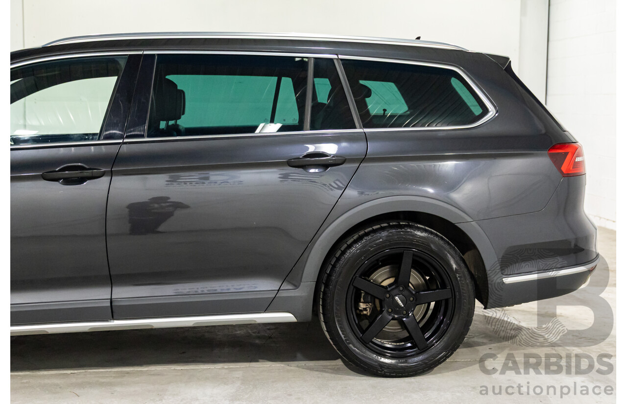 04/2019 Volkswagen Passat Alltrack Wolfsburg Edition (AWD) 3C MY18 4d Wagon Manganese Grey Metallic Turbo Diesel 2.0L