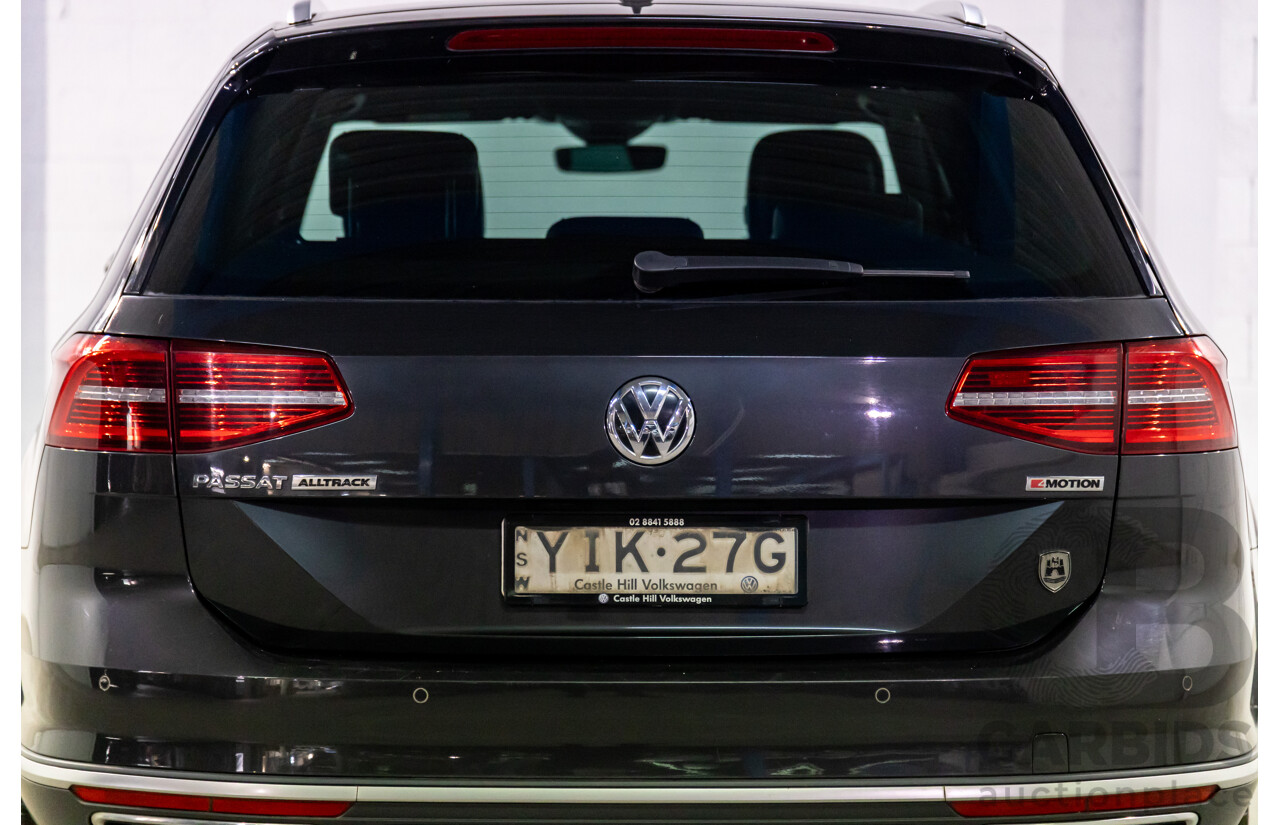 04/2019 Volkswagen Passat Alltrack Wolfsburg Edition (AWD) 3C MY18 4d Wagon Manganese Grey Metallic Turbo Diesel 2.0L
