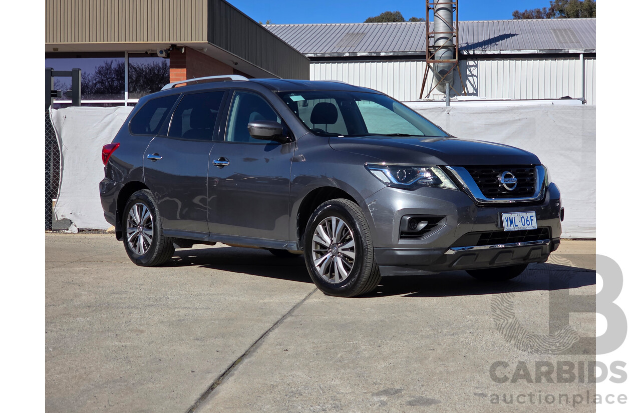 08/2017 Nissan Pathfinder ST (4x2) FWD R52 MY17 SERIES 2 4D Wagon Grey 3.5L - 7 Seats