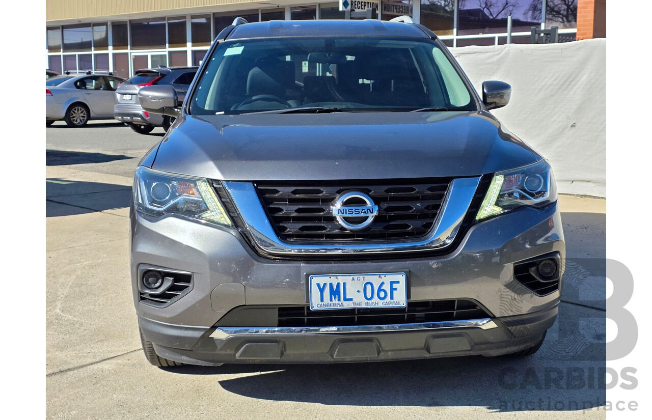08/2017 Nissan Pathfinder ST (4x2) FWD R52 MY17 SERIES 2 4D Wagon Grey 3.5L - 7 Seats