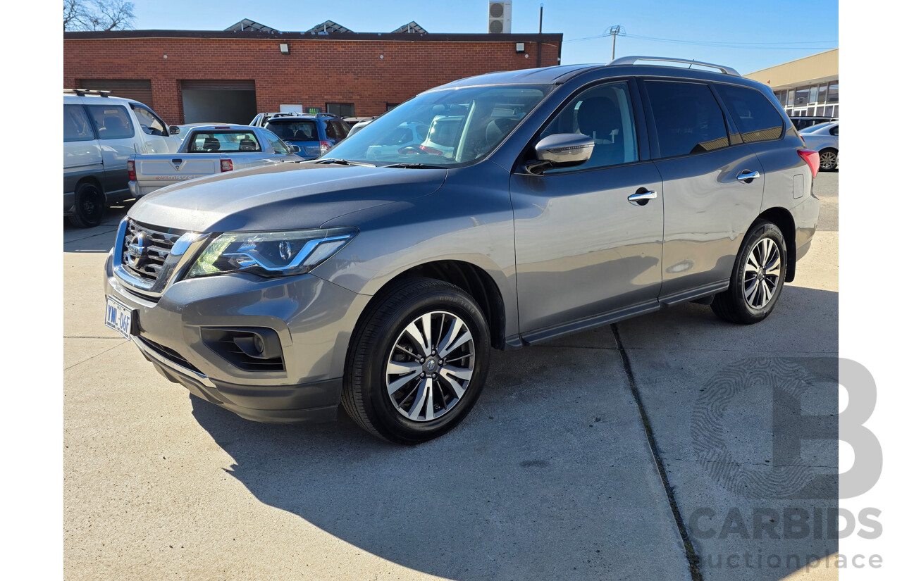 08/2017 Nissan Pathfinder ST (4x2) FWD R52 MY17 SERIES 2 4D Wagon Grey 3.5L - 7 Seats