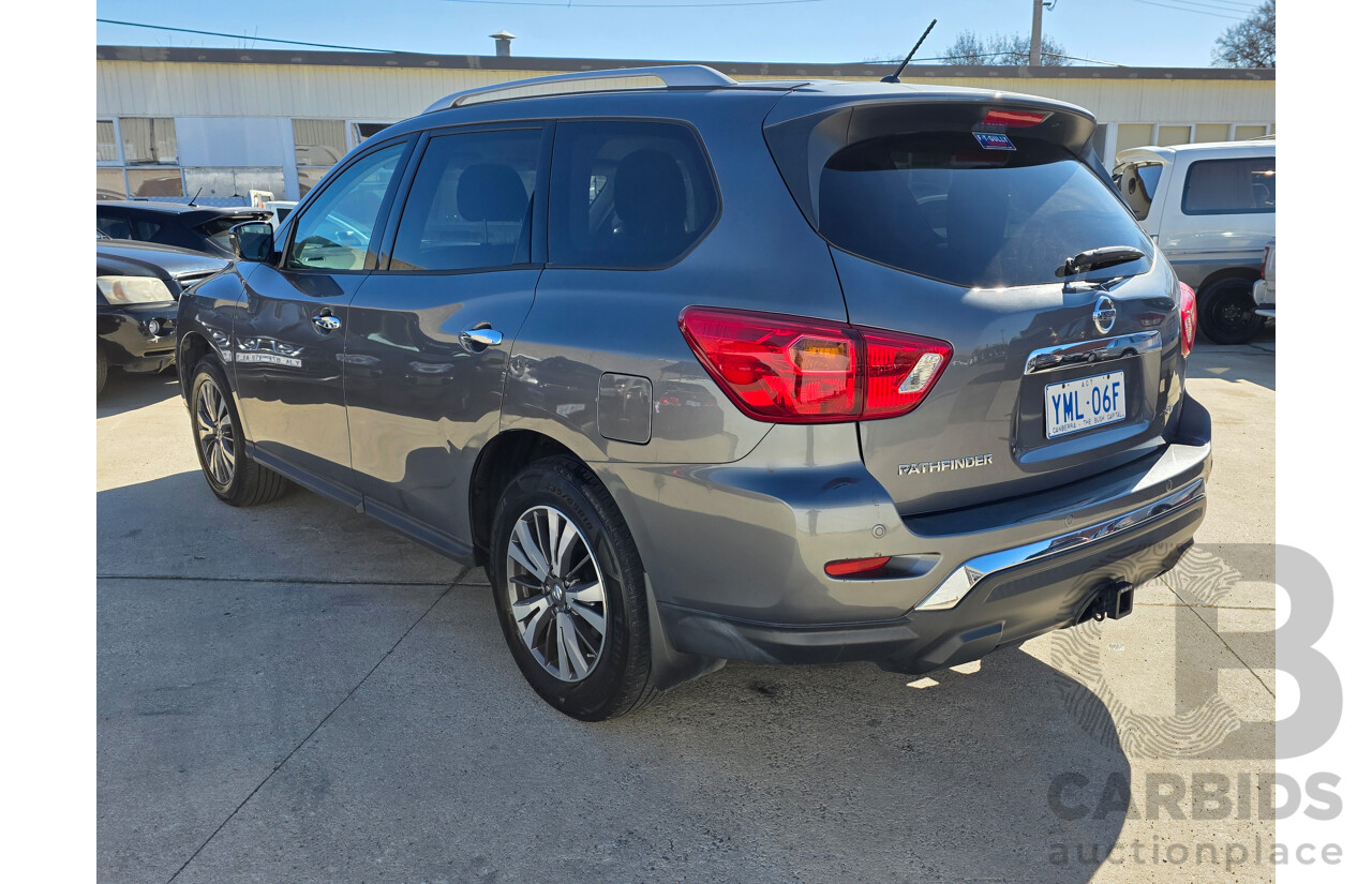 08/2017 Nissan Pathfinder ST (4x2) FWD R52 MY17 SERIES 2 4D Wagon Grey 3.5L - 7 Seats