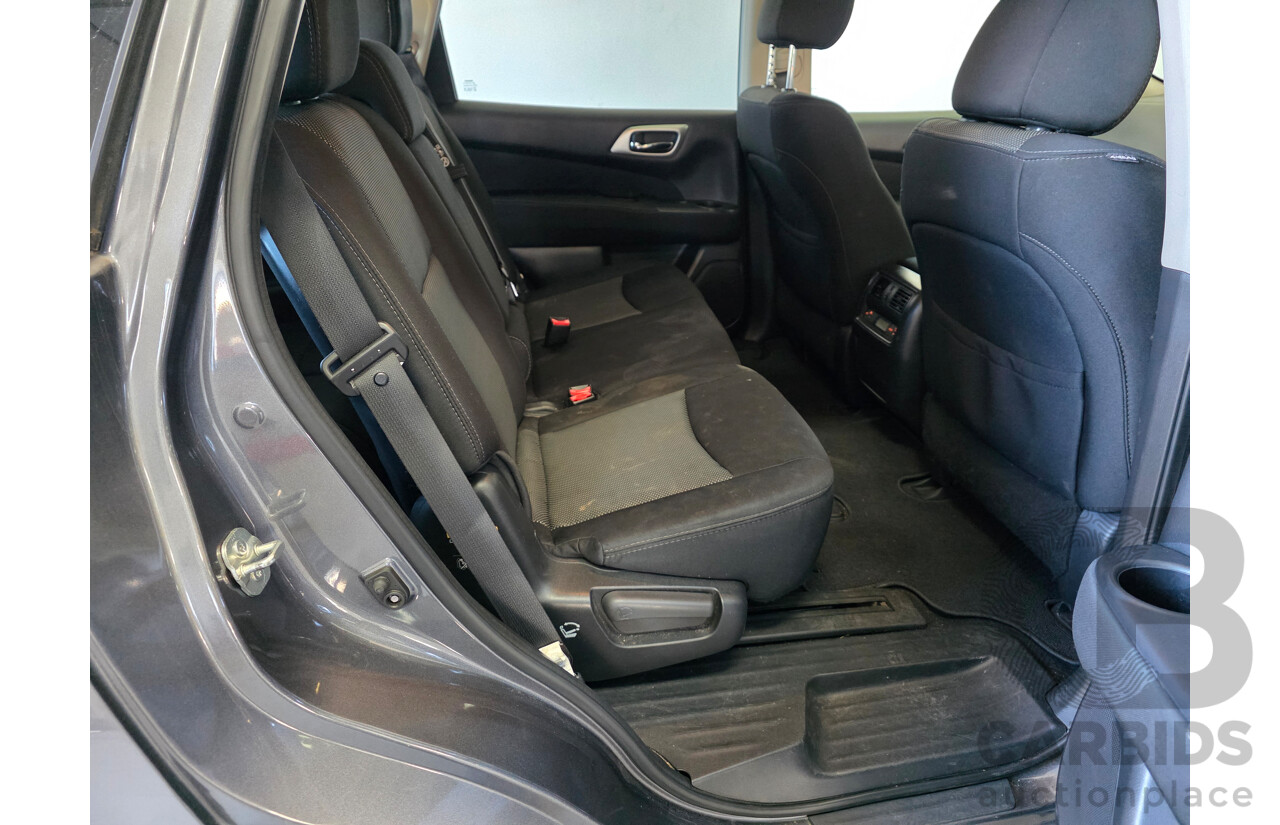 08/2017 Nissan Pathfinder ST (4x2) FWD R52 MY17 SERIES 2 4D Wagon Grey 3.5L - 7 Seats